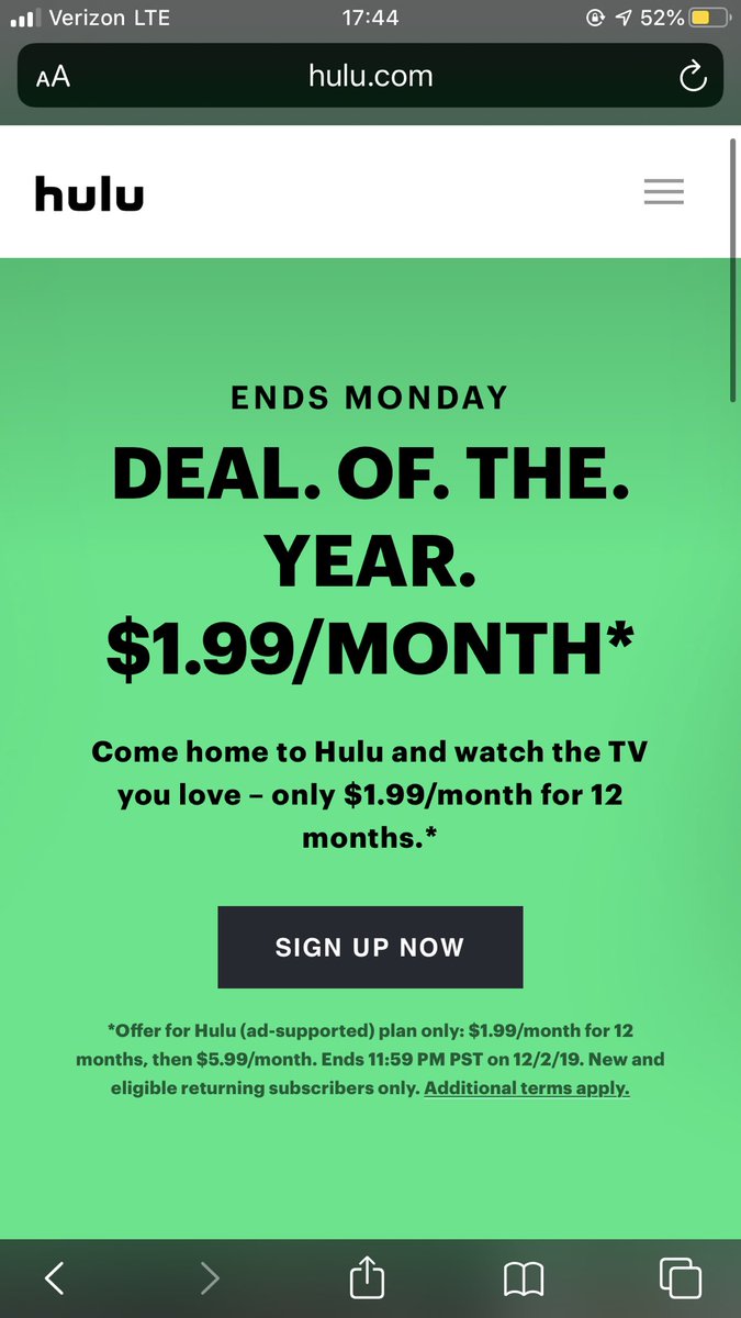 PSA !!! <a href="/hulu/">Hulu</a> with a steal