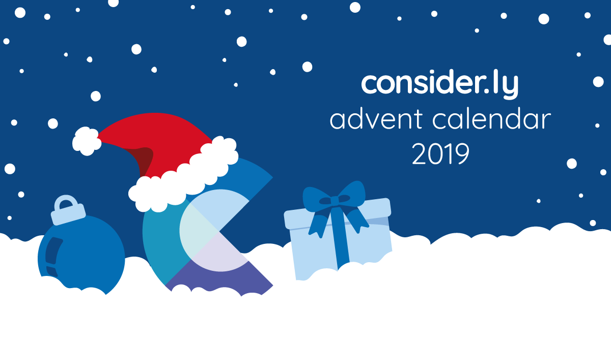 Christmas time finally begins! Watch out - on Sunday we open the first door of our UX Advent calendar! Are you already curious? #ux #uxmas #uxcalendar #considerlyadvent19