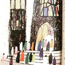 Aimeehj's tweet photo. #Art in a rare 1968 Sunday school worship book #illustrated by Alice and Martin #Provensen. #vintage #illustration #provensens #aliceprovensen #art #vintagechildrensbook https://t.co/X6qhbuKCu8