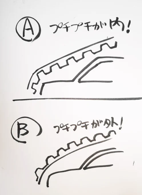 【プチプチ】
おなじみのビニール製のアレですが、過去に何度か疑問に思いまして。

アレは
(A)プチプチを内にして包む
(B)プチプチを外にして包む

どっちが正しい(もしくは効果的)なのでしょう?

あなたはどっちで包んでますか? 