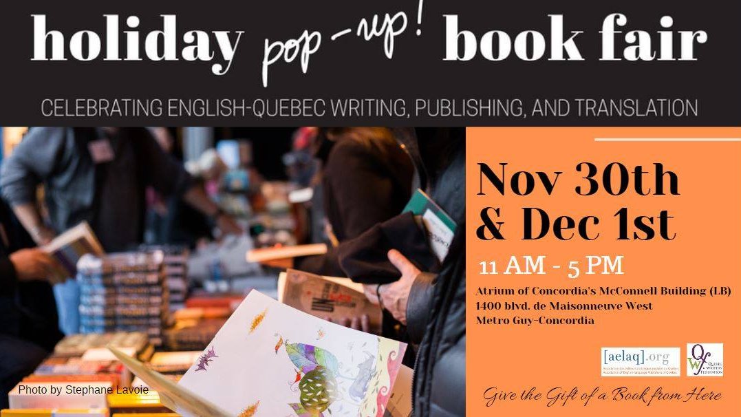 ConcordiaAlumni's tweet image. Get your holiday shopping in this weekend at the Holiday Pop-Up Book Fair! Many members of the #CUcommunity will be in attendance, reading and signing books, including Kelsey Nichole Brooks, Klara du Plessis, Niki Lambros, Adrian Norvid and Amy Fish: bit.ly/popupbookfair2…