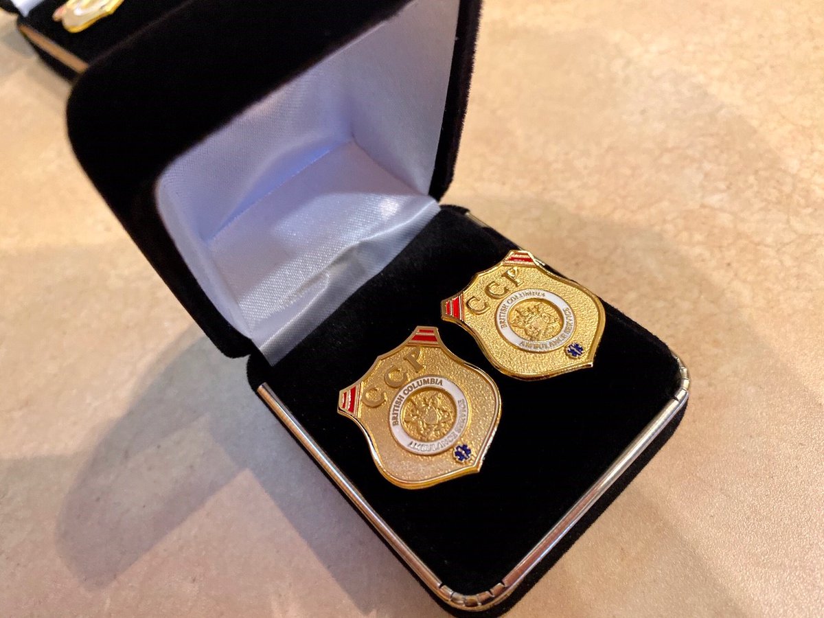It takes two years of intensive training - on top of existing #paramedic credentials - to be honoured with these Critical Care pins. Today we celebrated 12 paramedics who earned their Critical Care credentials. Congratulations to our newest #CCPs!