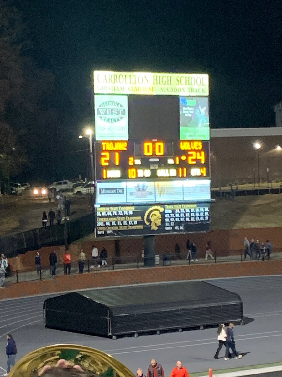 With a field goal in the last seconds of the game, the Wolves secure the win and head to the final four! 

Go Wolves!
