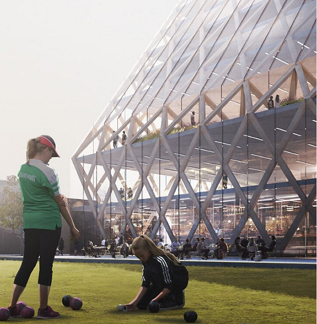 Surrealplaces's tweet image. ICYMI: RNDSQR Unveils Striking New Proposal for Inglewood  bit.ly/33Bfmjc