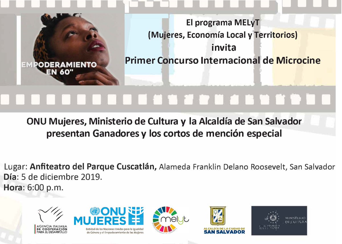 MARMARTINMANZAN's tweet photo. @onumujeressv en el marco del programa #Melyt presenta los ganadores del concurso internacional  #Empoderamientoen60. Nos acompañan @MujerYFamiliaSS   @UCA_ES   @UTECedusv @UESoficial @imj_sansalvador https://t.co/Ngo1k4AROt