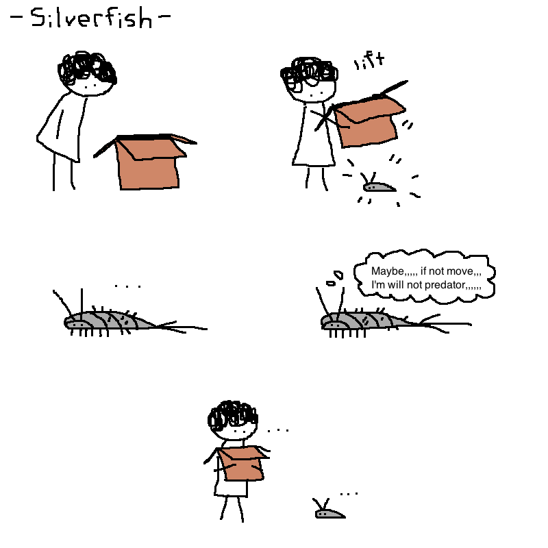 Mossworm1's tweet photo. #entom
#comic
#mossworm
silverfish https://t.co/ai2HD3gXZn