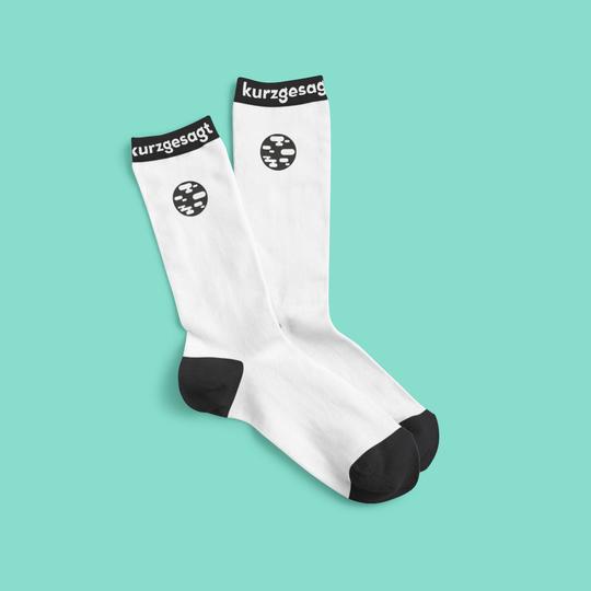 Some cosy socks for the cold days! The dog is not included. shop.kurzgesagt.org