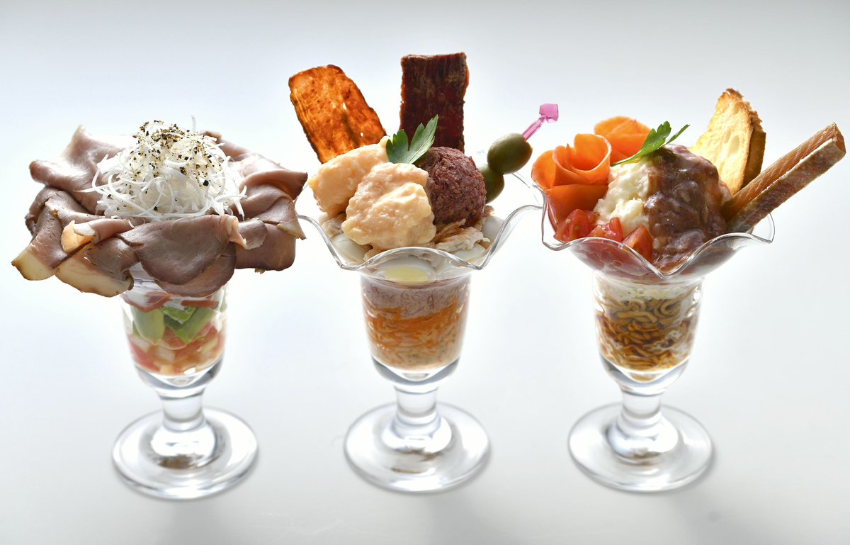 The_Japan_News's tweet photo. Even people without a sweet tooth can enjoy #parfait, with salty “shoppafe” snacks that layer meats and vegetables.
#shoppafe #saltyparfait #savoryparfait #saltysnack #drinkingsnack #parfaitrecipe #KenkoMayonnaise #Paricco @paricco
https://t.co/UNFmYTgJbe https://t.co/SLJEs0E5Mk