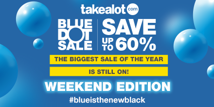TAKEALOT's tweet photo. We are not done yet, the biggest sale of the year continues! https://t.co/StpZ7GS4JV

#Blueisthenewblack #BlueDotSale https://t.co/fByAZxW5V6