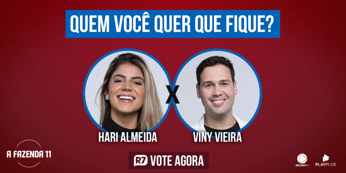 afazendarecord's tweet photo. Vote agora no https://t.co/BI6BWwUu17 no peão que você quer que continue em #AFazenda 🤠 E acompanhe tudo o que rola no reality no @sigaplayplus, acesse: https://t.co/sJRe2qQaI8 https://t.co/2WAhi18208