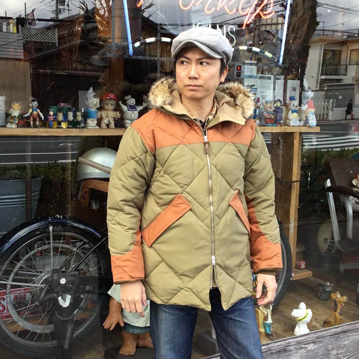 定価以下 トイズマッコイ MILITARY DOWN PARKA NAVY www