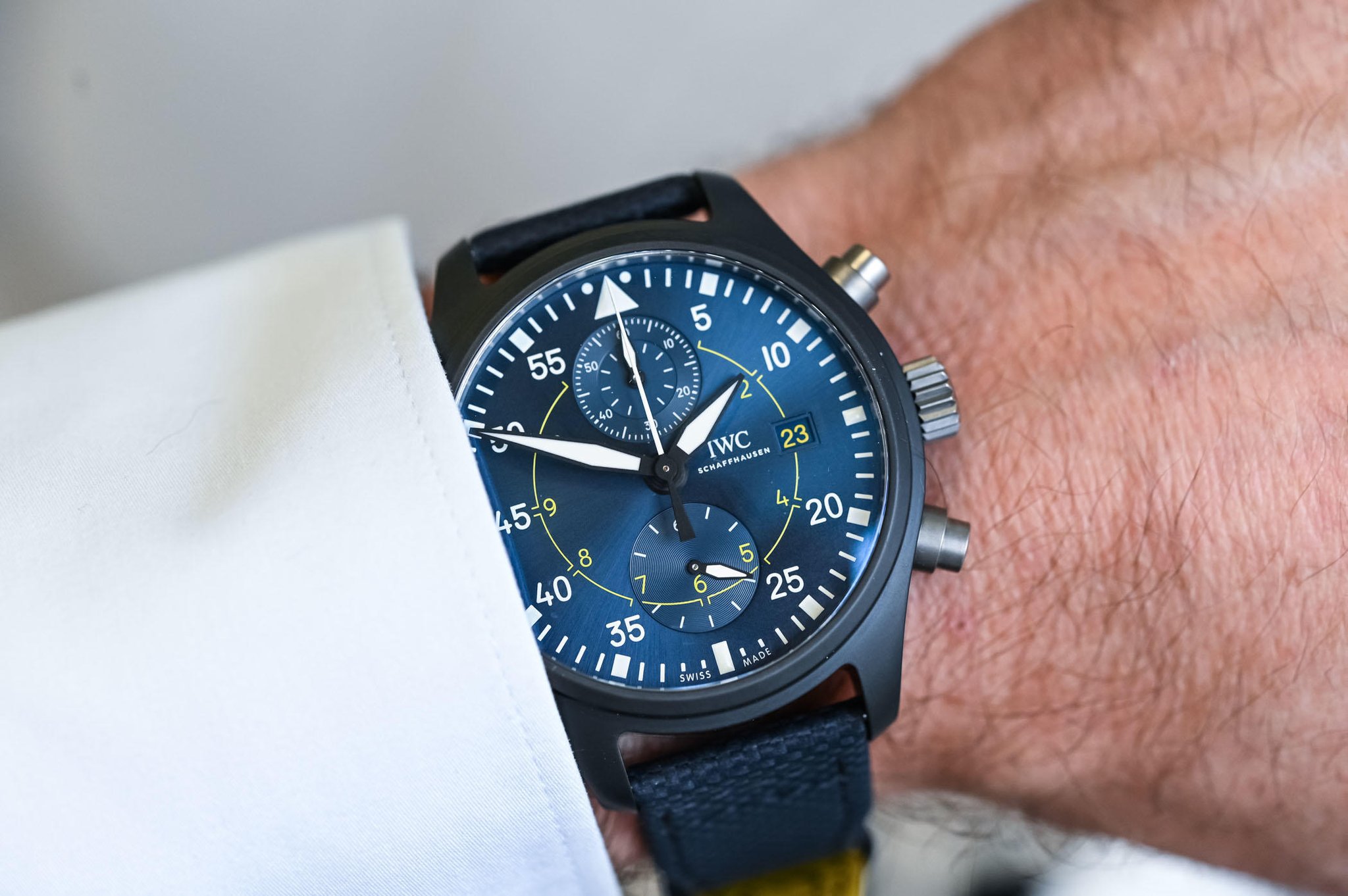 Iwc top gun blue sale