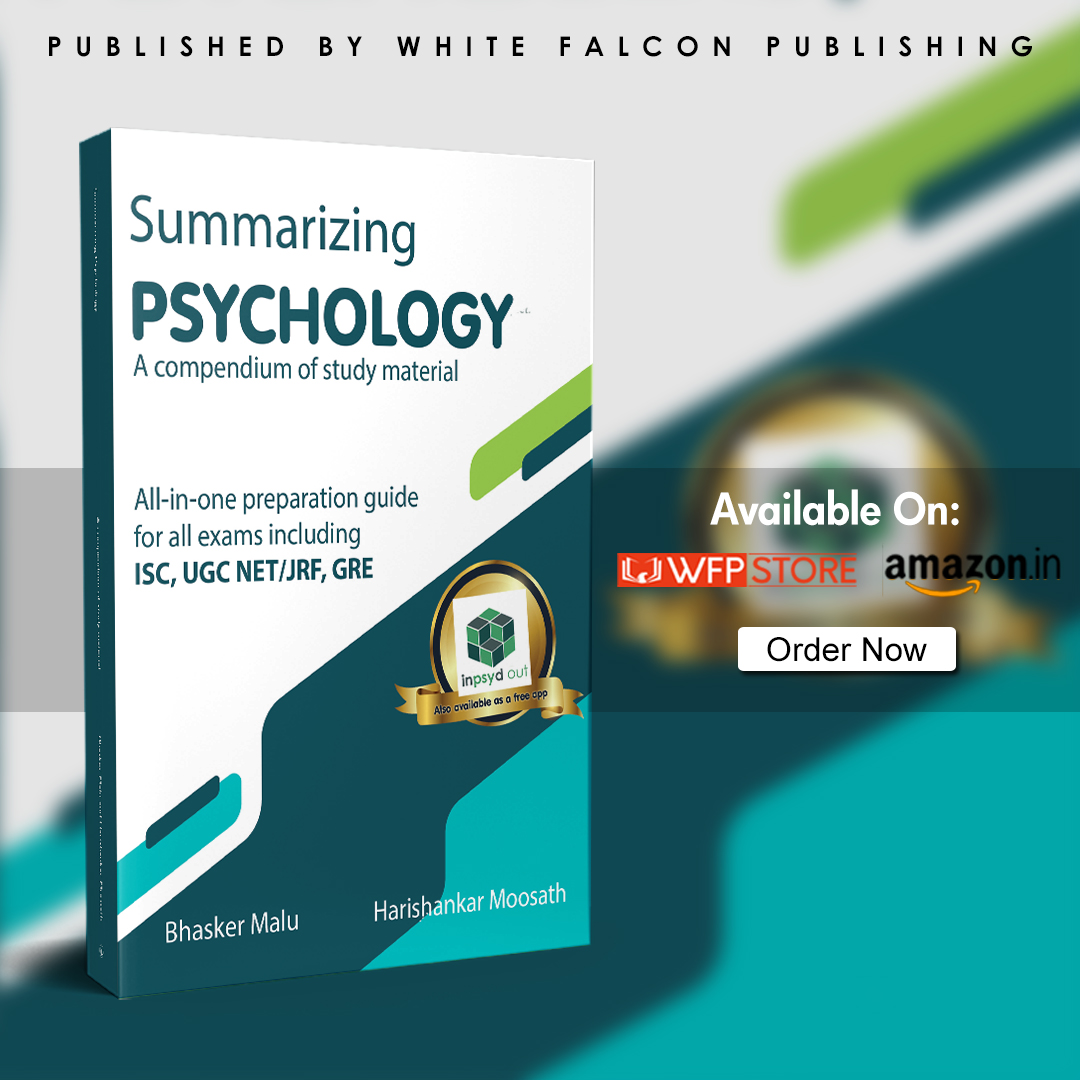 Summarizing Psychology by Bhasker Malu and Harishankar Moosath

Available Here:
Amazon: amazon.in/dp/9389530466
Flipkart: flipkart.com/summarizing-ps…
WFP Store: store.self-publish.in/products/summa…
.
.
.
.
.
.
#Psychology #Book #General #Cognitive #UGC #NET #JRF #GRE #ISC #MCQs #Exam #Preparation