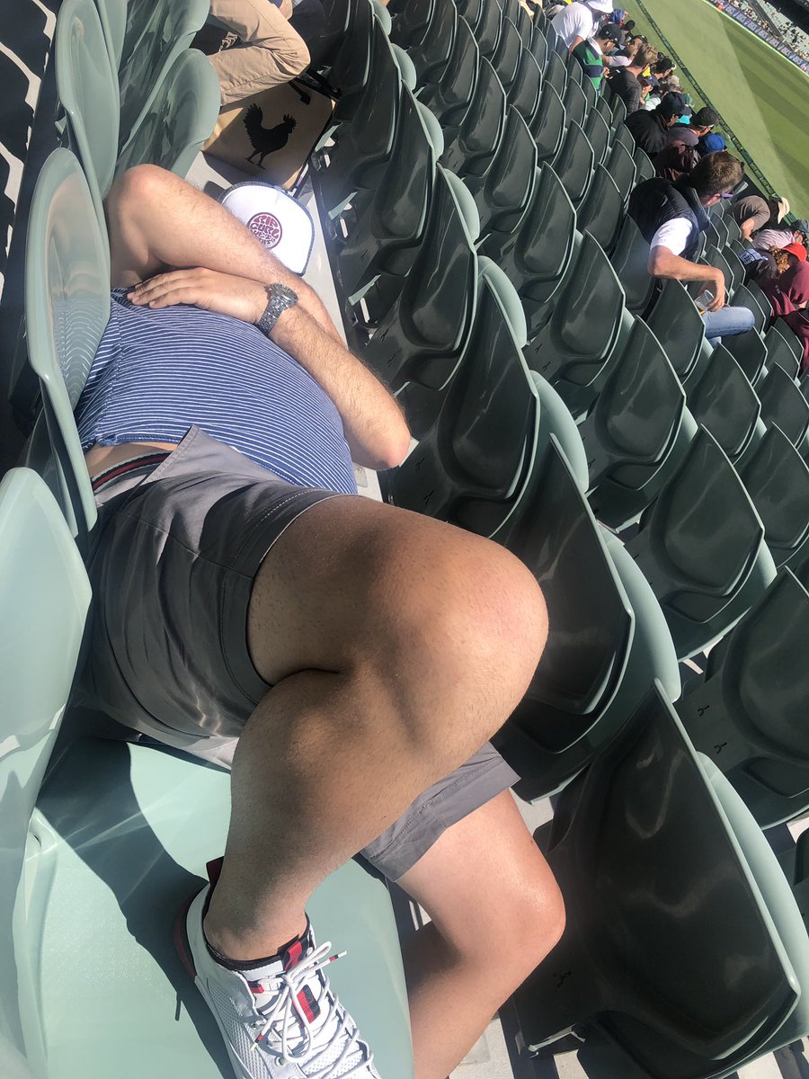 cobrien300's tweet photo. Your mates napping #itsyourgame #adelaideoval #testmatchcricket https://t.co/QfY7aRJgxo