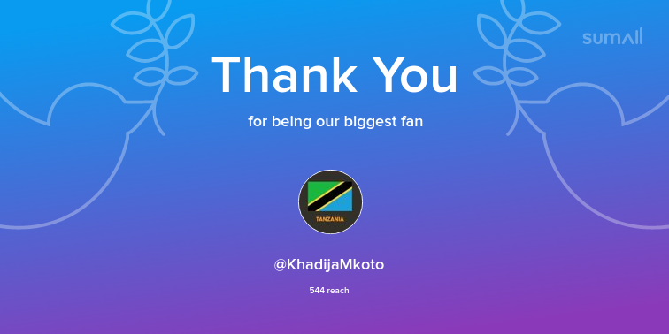 EcawTanzania's tweet photo. Our biggest fans this week: KhadijaMkoto. Thank you! via https://t.co/PqYv587Dis https://t.co/8vVGOiYqPU