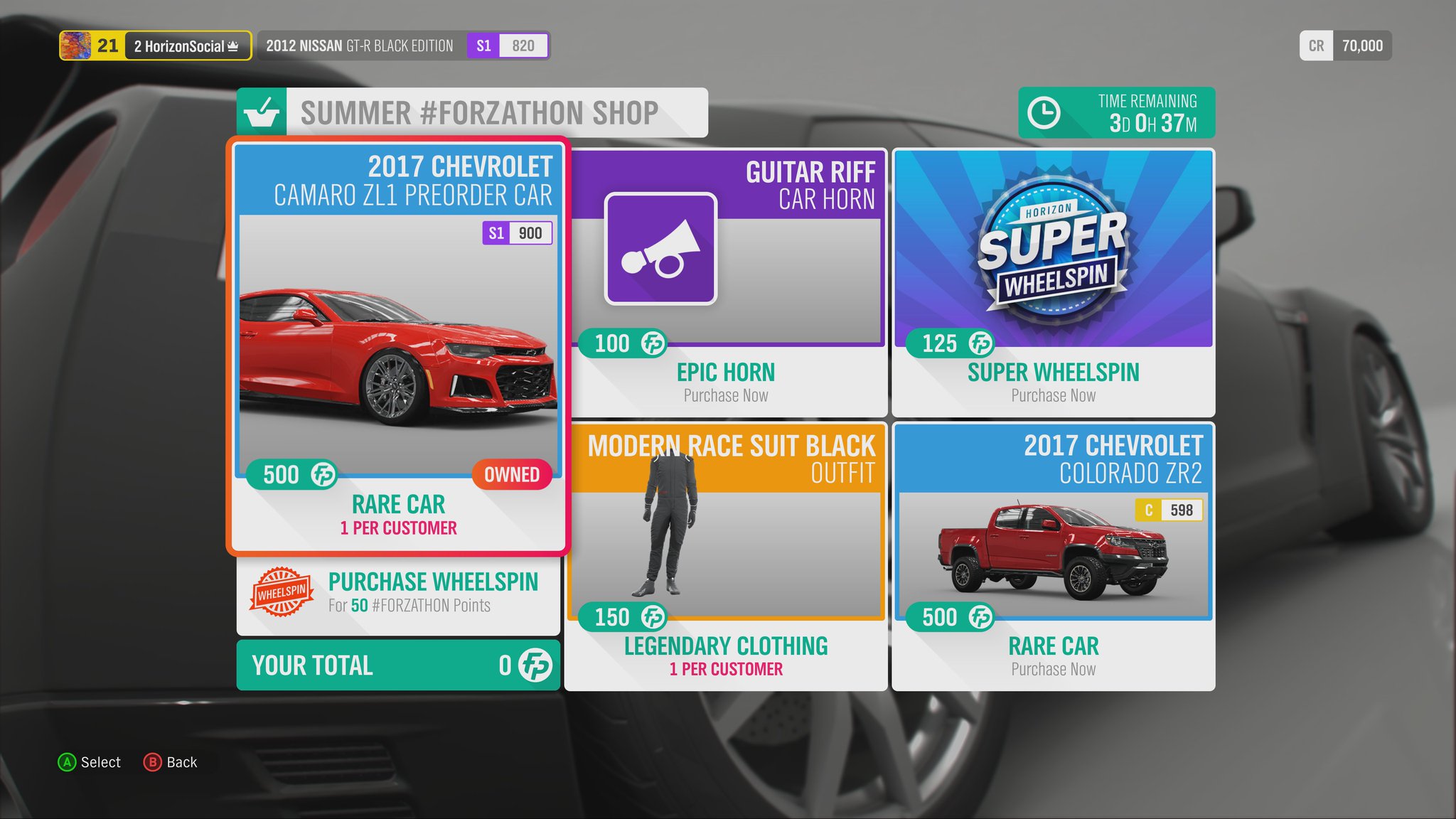 Playground Games On Twitter Final Deal Of The Black Friday Sale With Stupidly Priced Cars Tommy Wanted To Give You Something Special So He S Thrown In The 2017 Chevrolet Camaro Zl1 Po