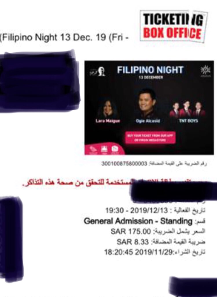 daxdyn's tweet photo. #FilipinoNight @ogiealcasid
#GotmyTicket #OgieAlcasid
#RiyadhSeason #RiyadhBoulevard
#KingdomofSaudiArabia https://t.co/tlHinKVYGV