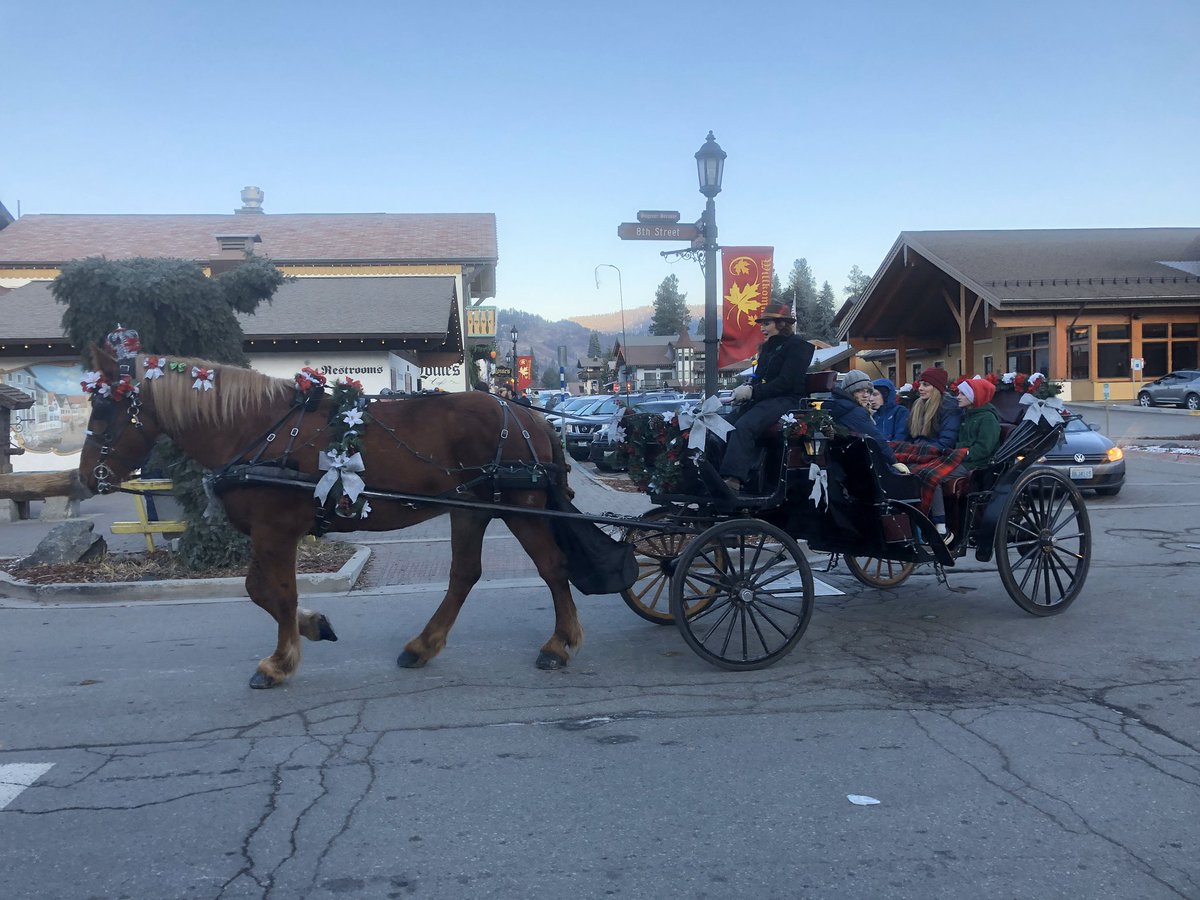 3/4 once we made it to Leavenworth, we checked out the town including the Christkindlmarkt during the afternoon before grabbing some delicious German food in the Bavarian town (not pictured: schnitzel, sauerkraut, red cabbage, all currently residing in my stomach)