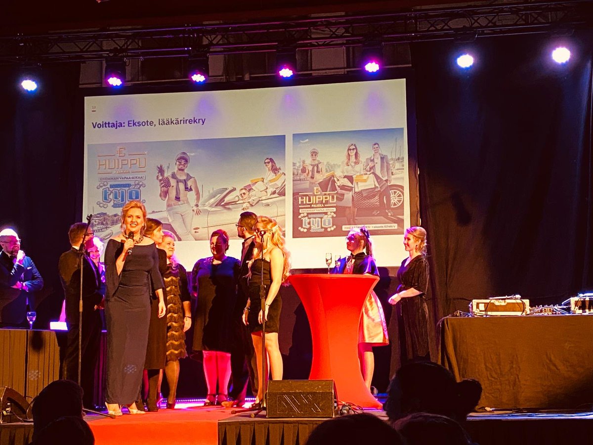 Avidlyn TomorrowAwards palkitsi ansaitusti Eksoten lääkärirekryn voittajana Best Impact sarjassa 🏆🌟✨🤘🍍 #eksote #lääkärirekry #bestimpact #tomorrowawards #tomorrowbound #avidlyagency @AvidlyFI