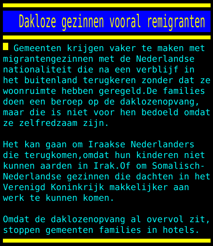 Migranten op herhaling