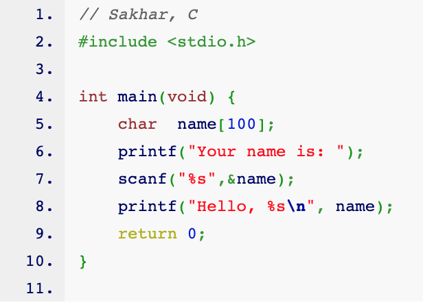 SakharAlkhereyf's tweet image. نفس البرنامج بلغات مختلفة
Python
Java
C
C++
فروقات كبيرة بين اللغات، ليس فقط في الsyntax، بل في فلسفة اللغة. لاحظ:
python مباشرة وسهلة
Java تجبرك على OOP،
بينما C كل أمور الذاكرة تقريبا متروكة لك، حتى حجم الinput!
C++ تجمع بين التحكم الكامل في C حتى في الsyntax وبين OOP.