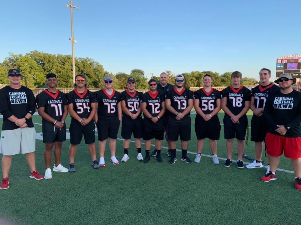 JacobAlford50's tweet photo. It’s never easy to wrap up a season with a loss in the playoffs, but I have to say that I am extremely proud of the FIGHT that our guys showed tonight! We lost 45-42 on a last second FG, but our UNIT played with a chip on their shoulder. #EAT https://t.co/HrCWy72qpC