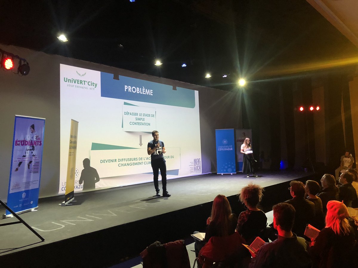 Des étudiants très créatifs et très engagés sur des sujets sociétaux cruciaux comme l’enfance, le handicap et l’environnement au final pitch d’<a href="/InventUCA/">Invent@UCA</a>. Bravo et merci pour votre envie, vos idées et votre fraîcheur ! <a href="/samira_karrach/">Samira Karrach</a> <a href="/EricGuerci/">Eric Guerci</a> <a href="/FondationUCA/">Fondation Université Côte d'Azur (UCA)</a> <a href="/gambaudo/">Gambaudo</a>