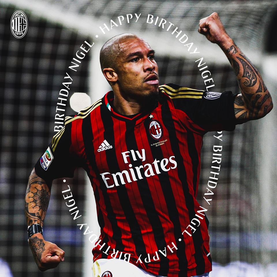  Nigel de Jong turns 35 today! Happy Birthday, der Rasenmäher    