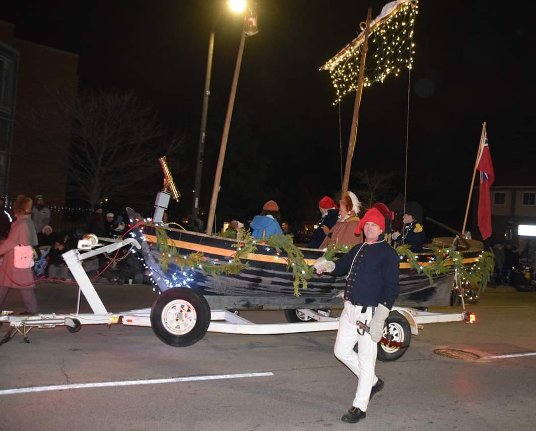 Our float in the Santa Claus parade last weekend.