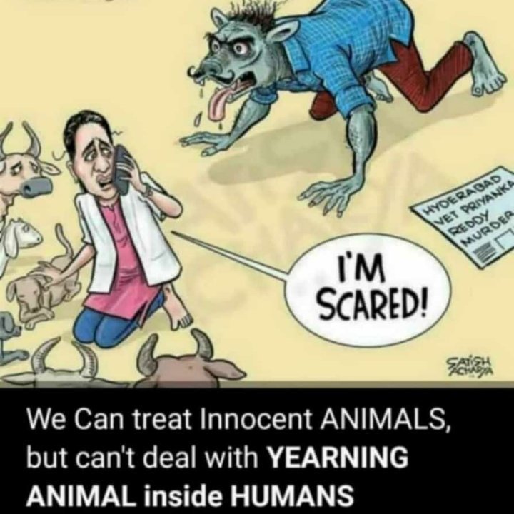 Poonam3193's tweet photo. #Priyanka_Reddy
#JusticeForRoja 
I lost my faith in mankind when I had attended an AIDS session where students from different colleges were participating. 
I remember young well-educated boys saying that girls with "indecent" clothes deserve it. 
Men need to learn!! Not women! https://t.co/fLiq5cNi1z