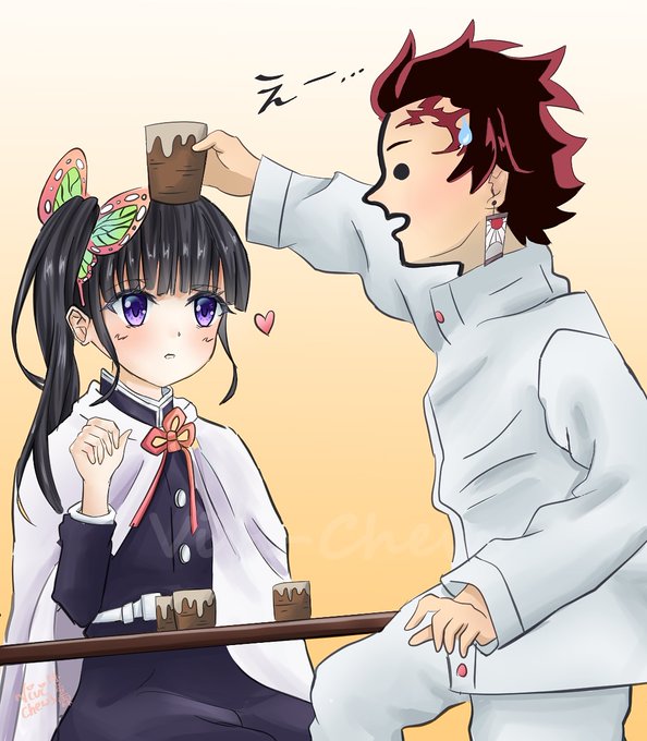 TeaRabbit♡さんがTwitterに投稿した栗花落カナヲ(鬼滅の刃)のイラスト。