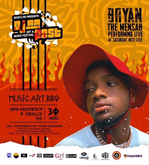 BRYANTHEMENSAH's tweet photo. Serallio tonight. Bring your friends and Bring your stress, let’s jam them all away.
#OjaaFest 🔥 https://t.co/CvpkndRLA2