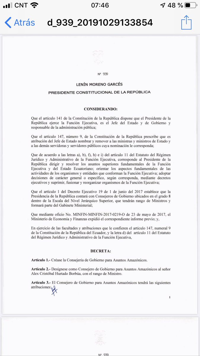 Sandrigb's tweet photo. Ahora la Amazonía tiene un consejero Presidencial; Felicitaciones a nuestro Ministro Amazónico @AlexHurtadoNapo, excelente elección Presidente @Lenin @mariapaularomo @ottosonnenh @AmazoniaEc https://t.co/Q0vIykihtk