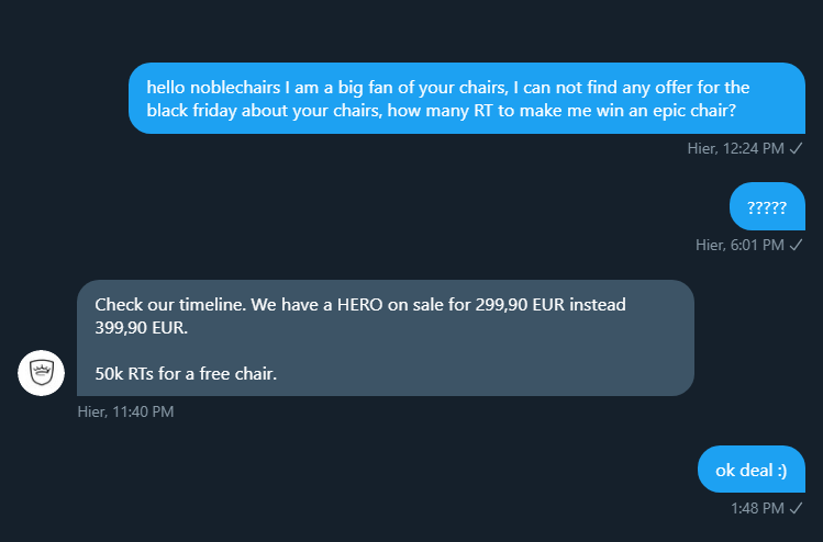 iNKSerGuei's tweet image. bon les amis j'ai besoin de vous,  je vous avoues qui j'y crois pas du tout mais il parait que twitter fait des miracles, sa serait vraiment cool, lâche ton plus gros RT sa coûte rien poto, merci &amp;lt;3 @noblechairs #FreeChairForSerGuei