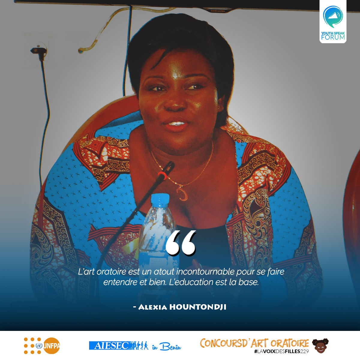 AIESECinBENIN's tweet photo. Centré sur le thème ''L'autonomisation et l'éducation de la Jeune Fille renforce son pouvoir dans la société'', le premier panel de la journée était modéré par @ChammaGbeha 
#CeQueFatiVeut #CeQueJeVeux #LaVoixDesFilles229
Cc @unfpa_benin @AIESECinBENIN https://t.co/BqFPe2IGkW