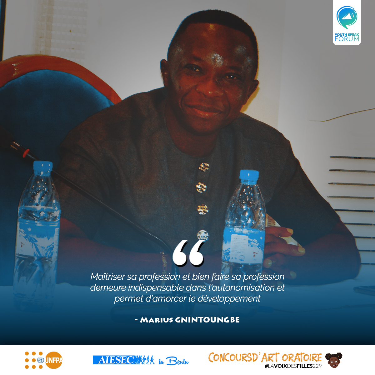 AIESECinBENIN's tweet photo. Centré sur le thème ''L'autonomisation et l'éducation de la Jeune Fille renforce son pouvoir dans la société'', le premier panel de la journée était modéré par @ChammaGbeha 
#CeQueFatiVeut #CeQueJeVeux #LaVoixDesFilles229
Cc @unfpa_benin @AIESECinBENIN https://t.co/BqFPe2IGkW