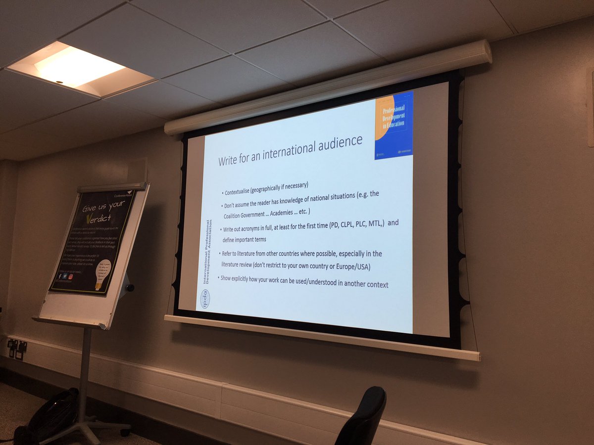 alexckendall's tweet photo. Think of your reviewer and avoid our top ten pitfalls when submitting your paper for publication - insights from @DrAileenK #IPDA2019 @PDiEjournal @IpdaJournal https://t.co/VxpM4gwmPG