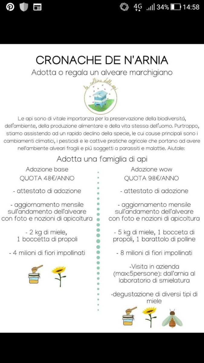 Mathis_Am's tweet image. Bellissima iniziativa ➡️ #Cronachedenarnia , adotta un' arnia ! Un aiuto concreto per le preziosissime #api 🐝 #lacollinadelleapi #bees #miele #apicoltura #honey 🍯