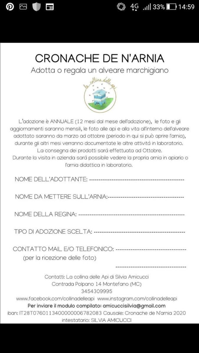 Mathis_Am's tweet image. Bellissima iniziativa ➡️ #Cronachedenarnia , adotta un' arnia ! Un aiuto concreto per le preziosissime #api 🐝 #lacollinadelleapi #bees #miele #apicoltura #honey 🍯