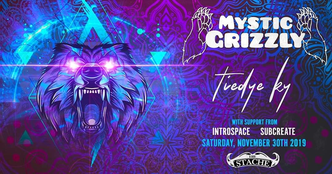 PROTBA's tweet image. Tonight! Mystic Grizzly, Tiedye Ky, Introspace, Subcreate in The Stache in Grand Rapids. 
17+ Doors at 8. 

#MysticGrizzly #TiedyeKy #Introspace #Subcreate #SectionLive #GrandRapids
