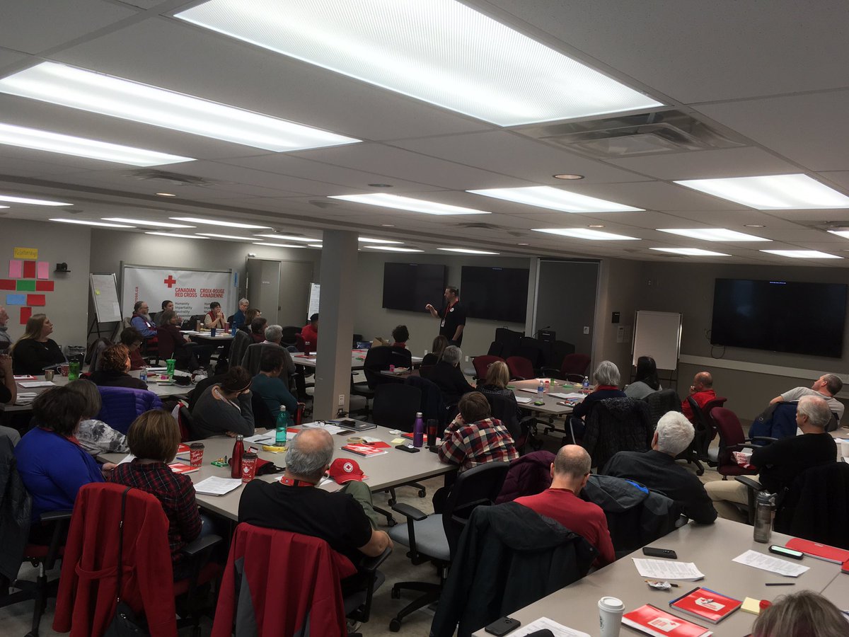 spicej81's tweet photo. Spending the day with an amazing group of Red Cross volunteer leaders from all across Atlantic Canada in Dartmouth today building Disaster Response skills.  @redcrosscanada https://t.co/Wm0h8KqBop