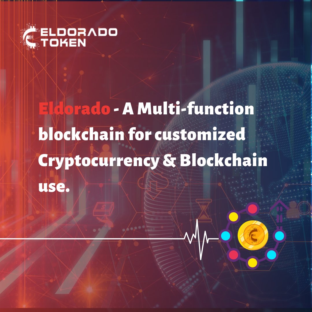 EldoradoTokens's tweet photo. Eldorado - A Multi-function blockchain for customized Cryptocurrency &amp; Blockchain use.
#crypto #cryptocurrency #Blockchain #bitcoin #ERD #Eldorado https://t.co/nrx24lZkNM
