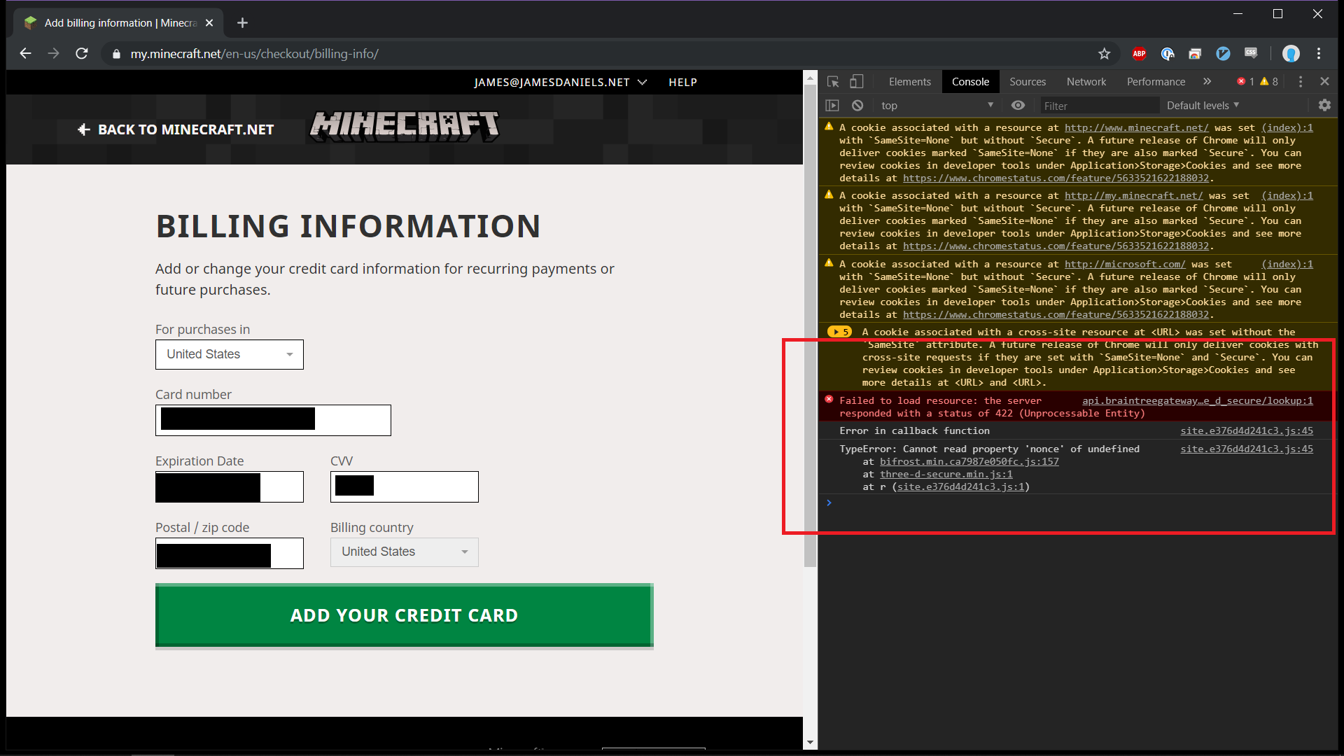 Mojang Support Jamesuriah Please Send Us An Email At T Co Xwji4j8uvc And We Will Assist Remember To Attach Your Transaction Id Jr Twitter