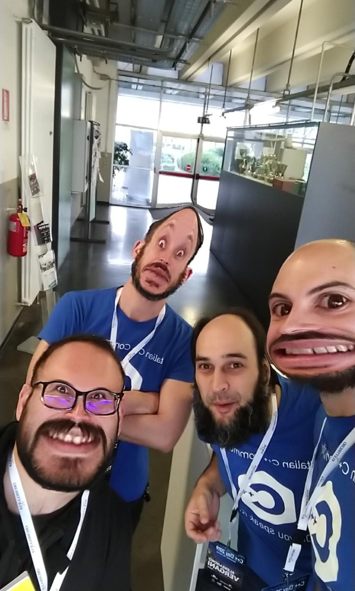 italiancpp's tweet photo. Crazy staff at C++ Day 2019
#cppDay19 https://t.co/VfDqy2xYPw