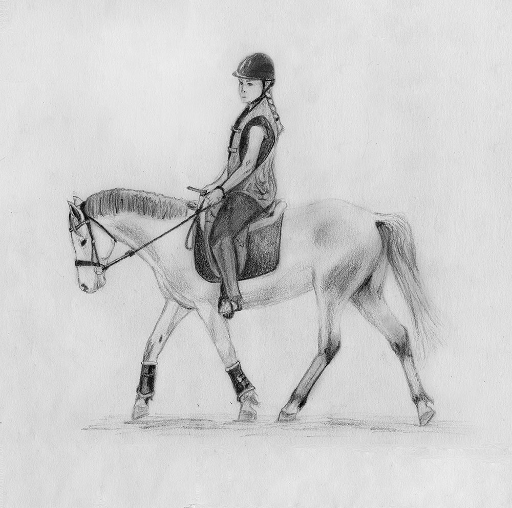 Drawing of a friend and her horse :) #horse #horses #horseriding #horserider #horseriders #horsedrawing #horsesketch #drawing #drawings #sketch #sketches #pencildrawing #pencildrawings #pencil #traditionnalart #traditionnaldrawing #pencilsketch #trottinghorse #dressagehorse #cute