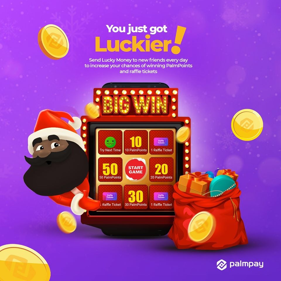 iamUncleMark's tweet photo. This December can be your Lucky December to win Big
Get the @palmpayapp here ➡️ https://t.co/INfUEP7avz
Send #LuckMoney to friends & play "Spin the Wheel"
You could win lots of PalmPoints, raffle tickets to win a Car, generators, smartphones etc.
#WinBigWithPalmPay https://t.co/NaBKr90bi7