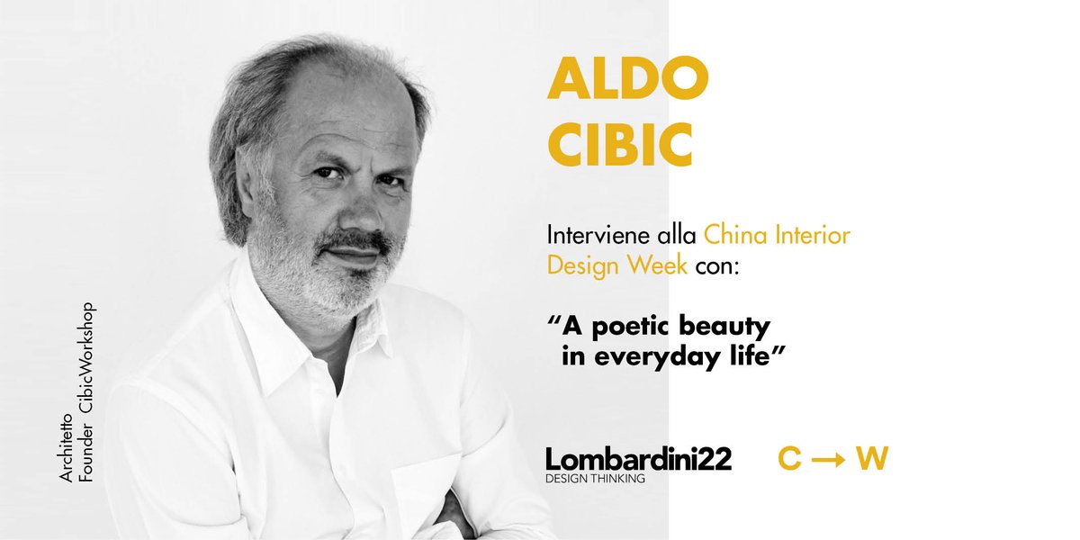 lombardini22's tweet photo. Oggi Aldo Cibic interverrà come keynote speaker durante la China Interior Design Week che si tiene a Foshan con la presenza di più di 1000 professionisti tra artisti e designer. #designweek2019 #foshan #chinadesignweek https://t.co/ydEZUzjRIB