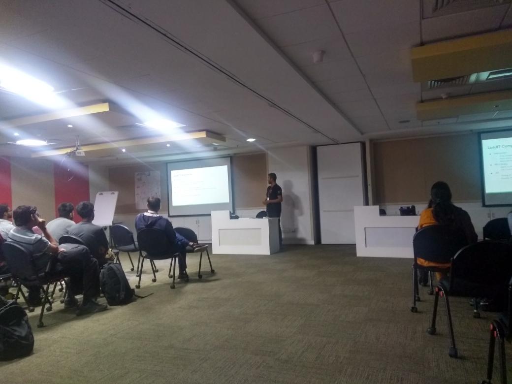 Session on LuaJIT by Siddhesh Poyarekar at compiler AI Meetup #ISDL