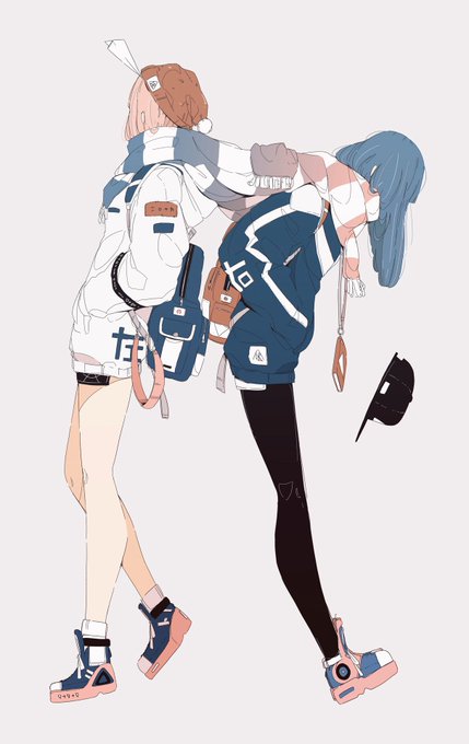 背中から嫌な予感がする人 」|ダイスケリチャードのイラスト
