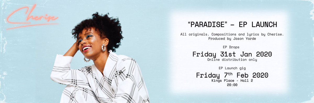 “Paradise” EP LAUNCH Announcement! ✨ kingsplace.co.uk/whats-on/jazz/…